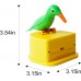 Woodpecker Toothpick Dispenser Little Bird Push-type Automatic Toothpick Holder (Green Bird)